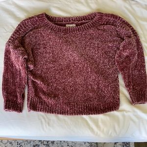 LA Hearts Chenille Cropped Sweater